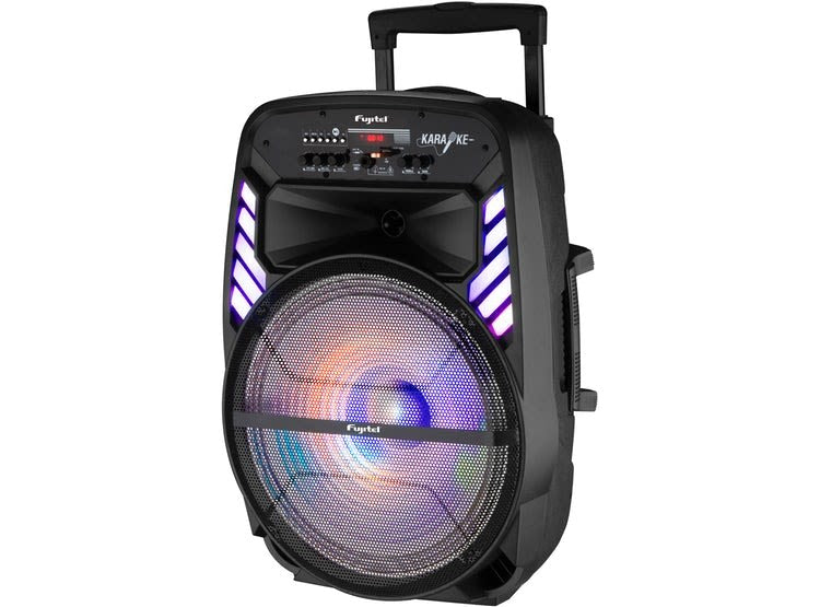 Karaoke Fujitel 15" con Microfono inalámbrico con RGB