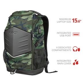 Mochila Gamer Trust Outlaw Lackpack Camo Gxt 1255