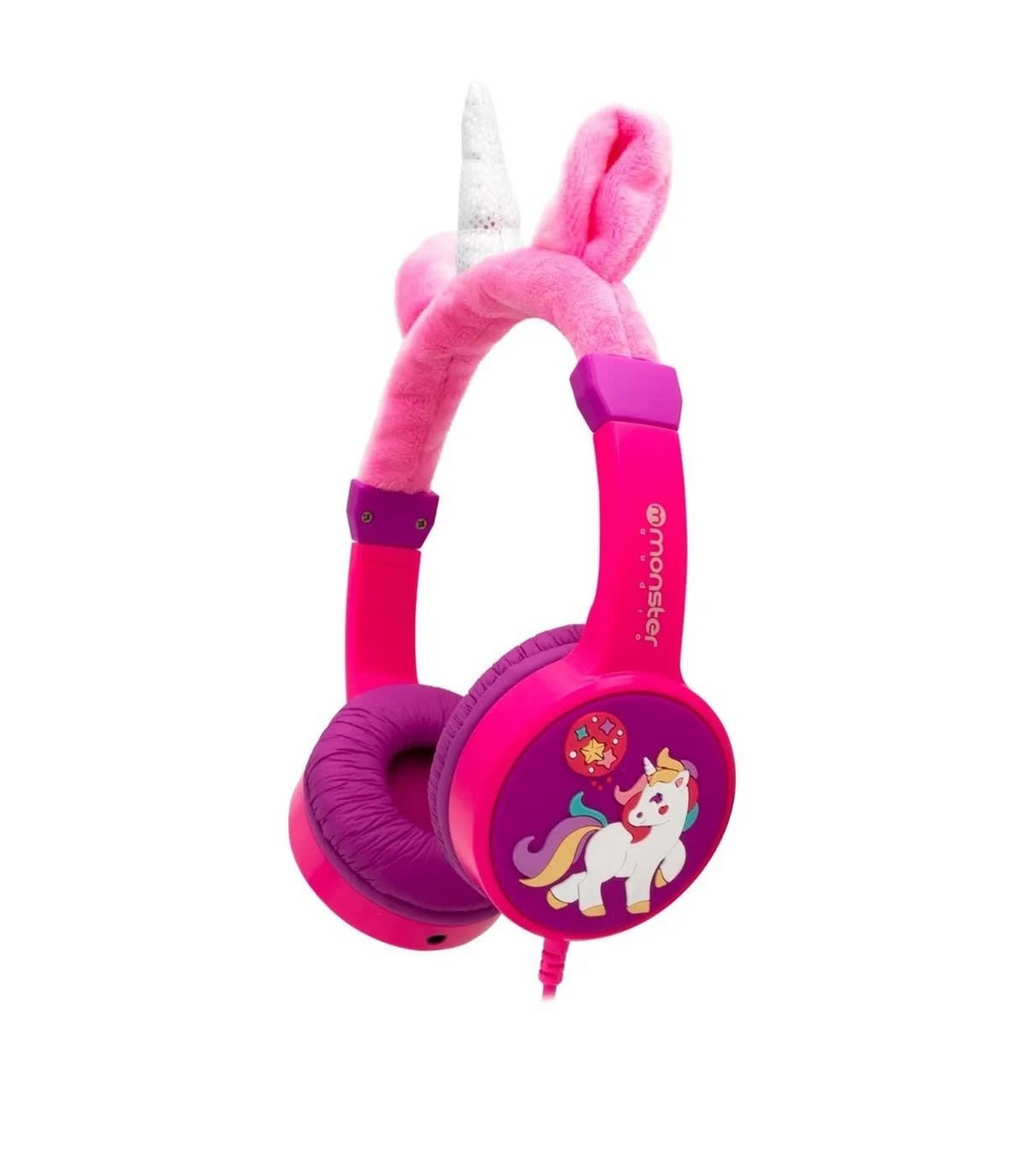 Audifonos para Niña Morados Monster Unicornio Ck01P