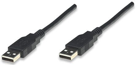 Cable De Datos USB A USB Macho - Macho 1.8M Manhattan 306089