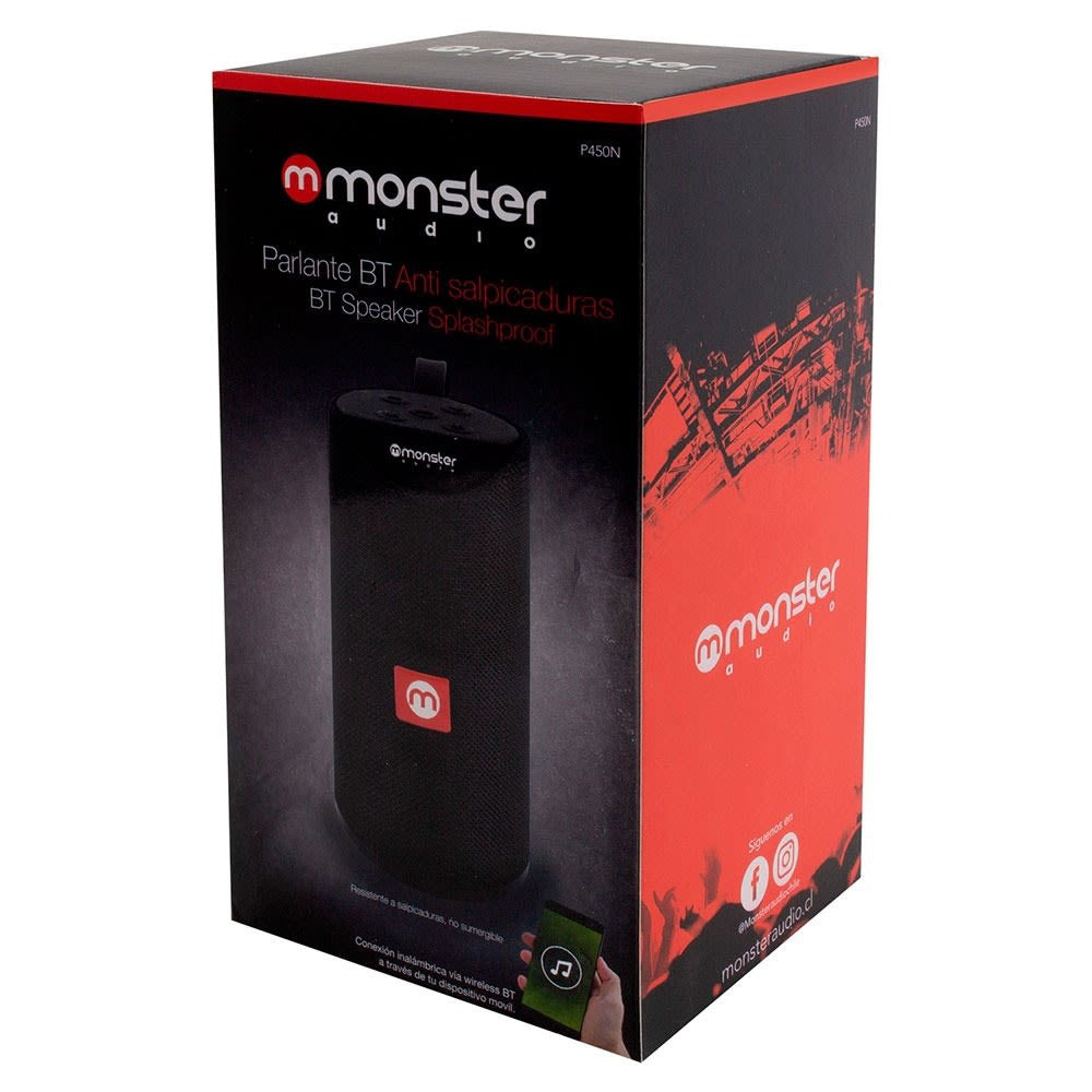 Parlante Portátil Bluetooth WaterProof Monster P450 Negro