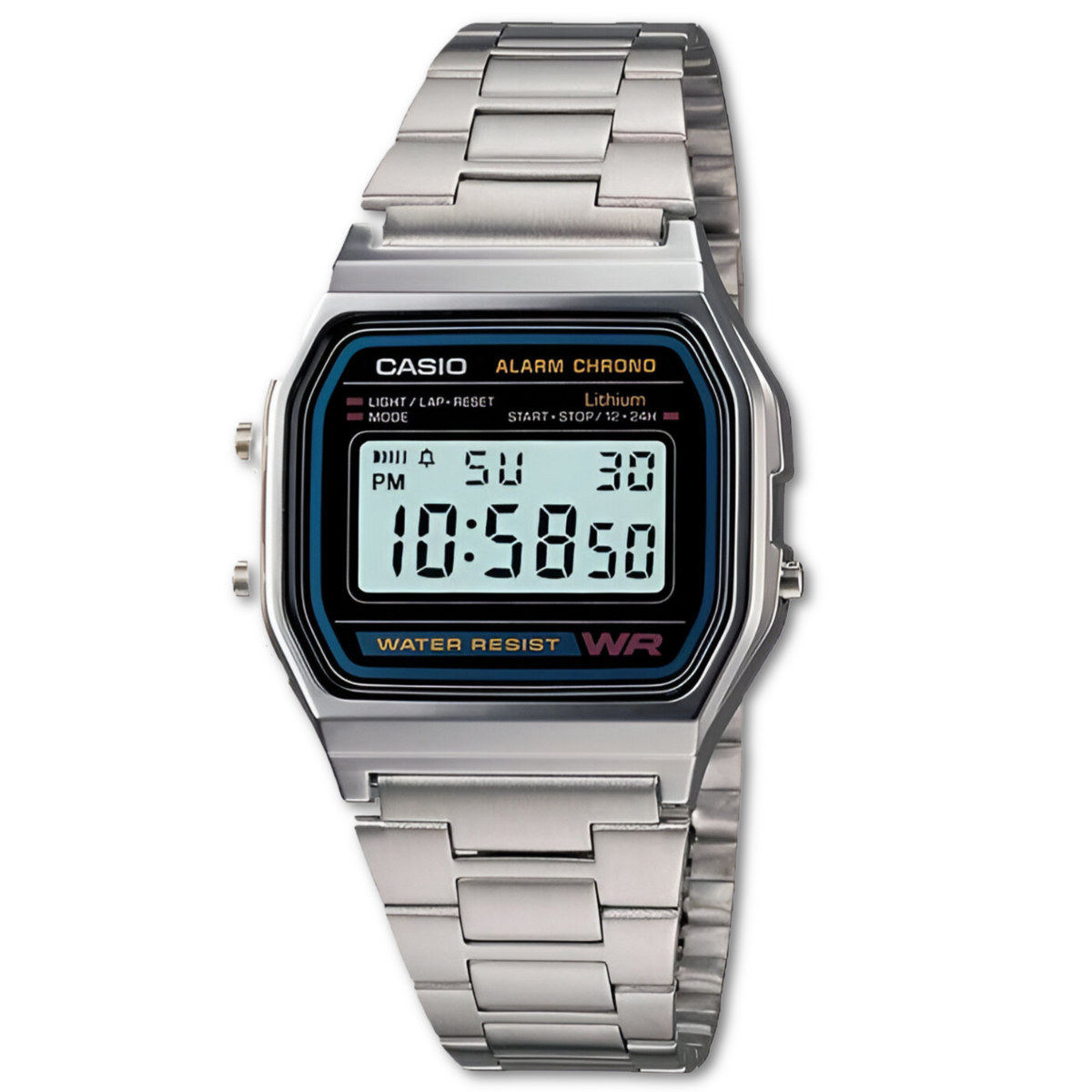 Reloj Casio Digital Classic Silver Edition A158WA-1DF