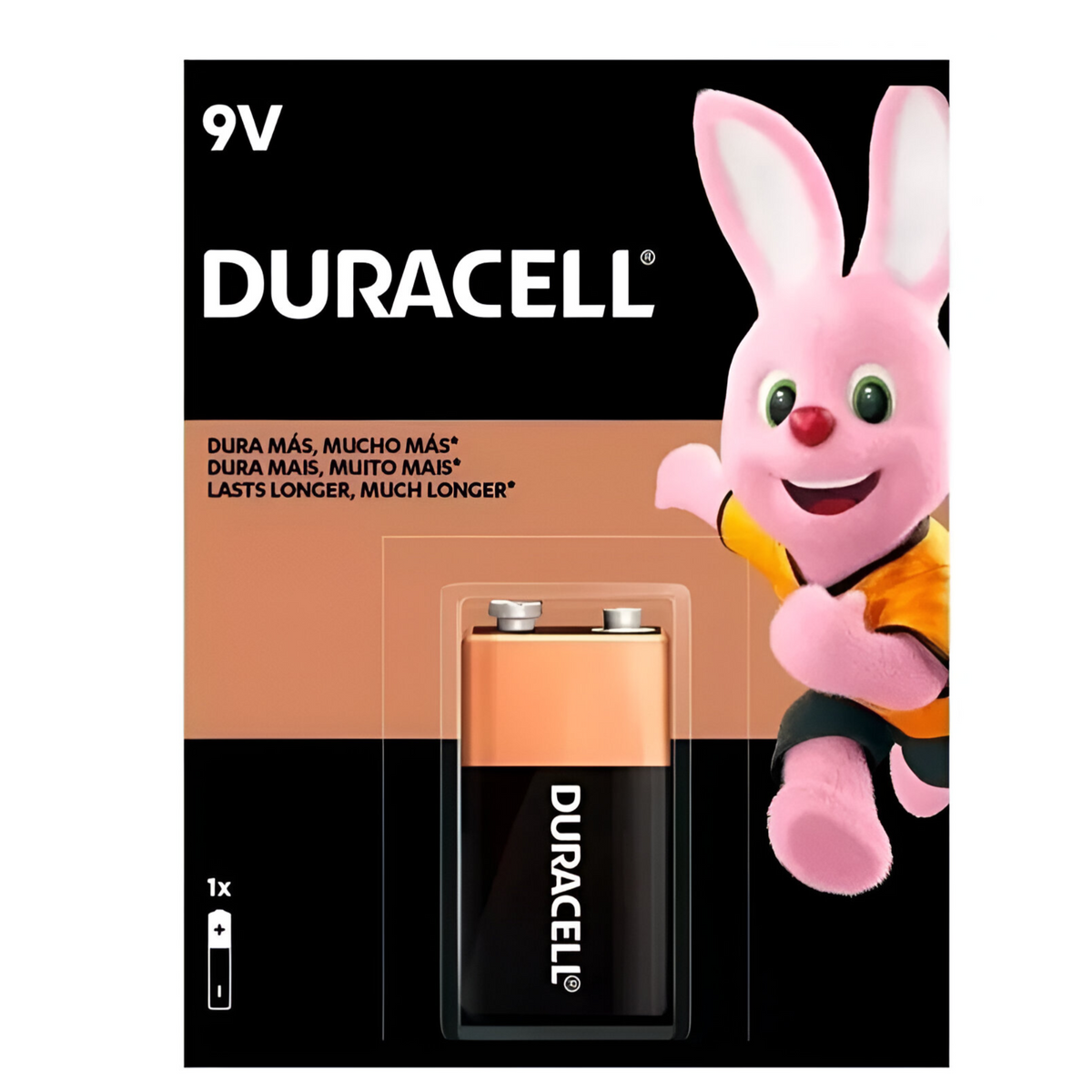 Batería Duracell de 9V de Larga Duración