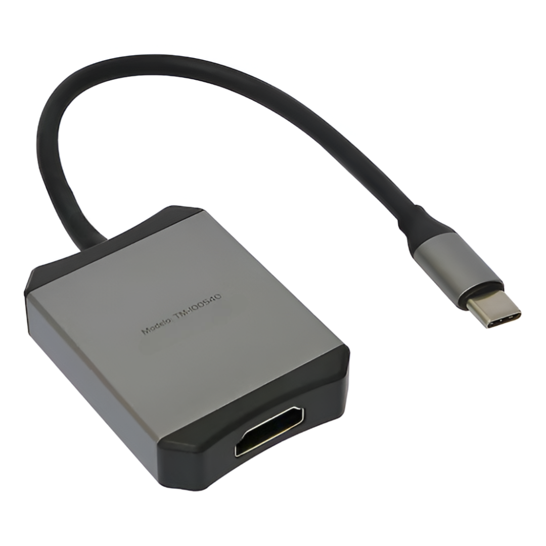 Adaptador Type-C a HDMI Hembra 4K 60Hz Tecmaster TM-100540