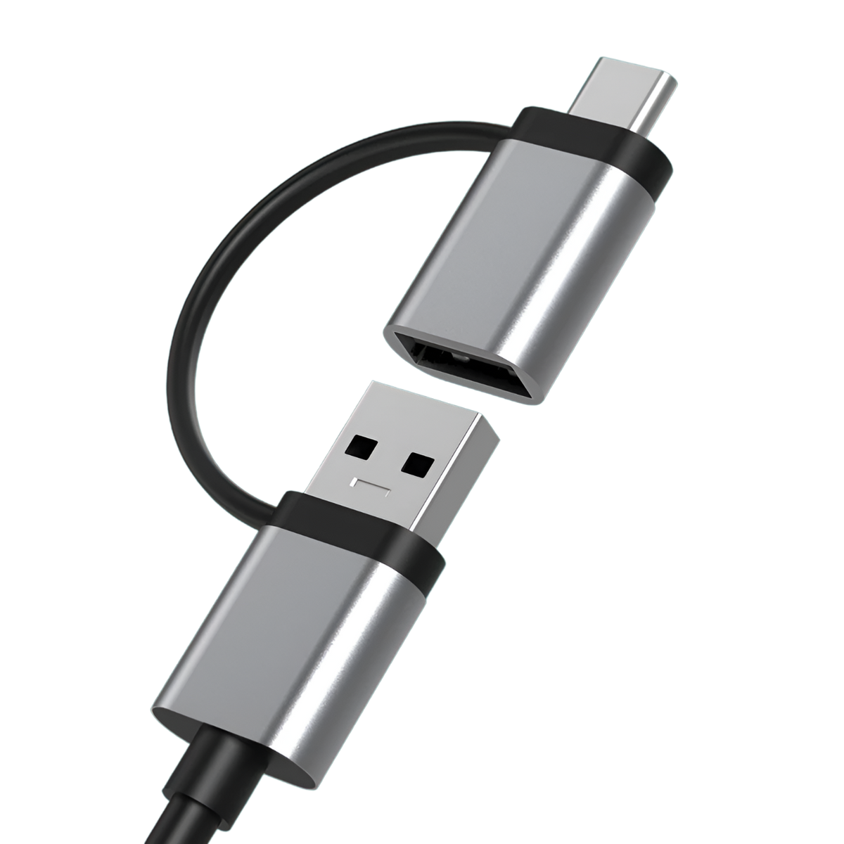 Hub USB 3.0 + Adaptador Type-C 5 Gbps Tecmaster TM-100543