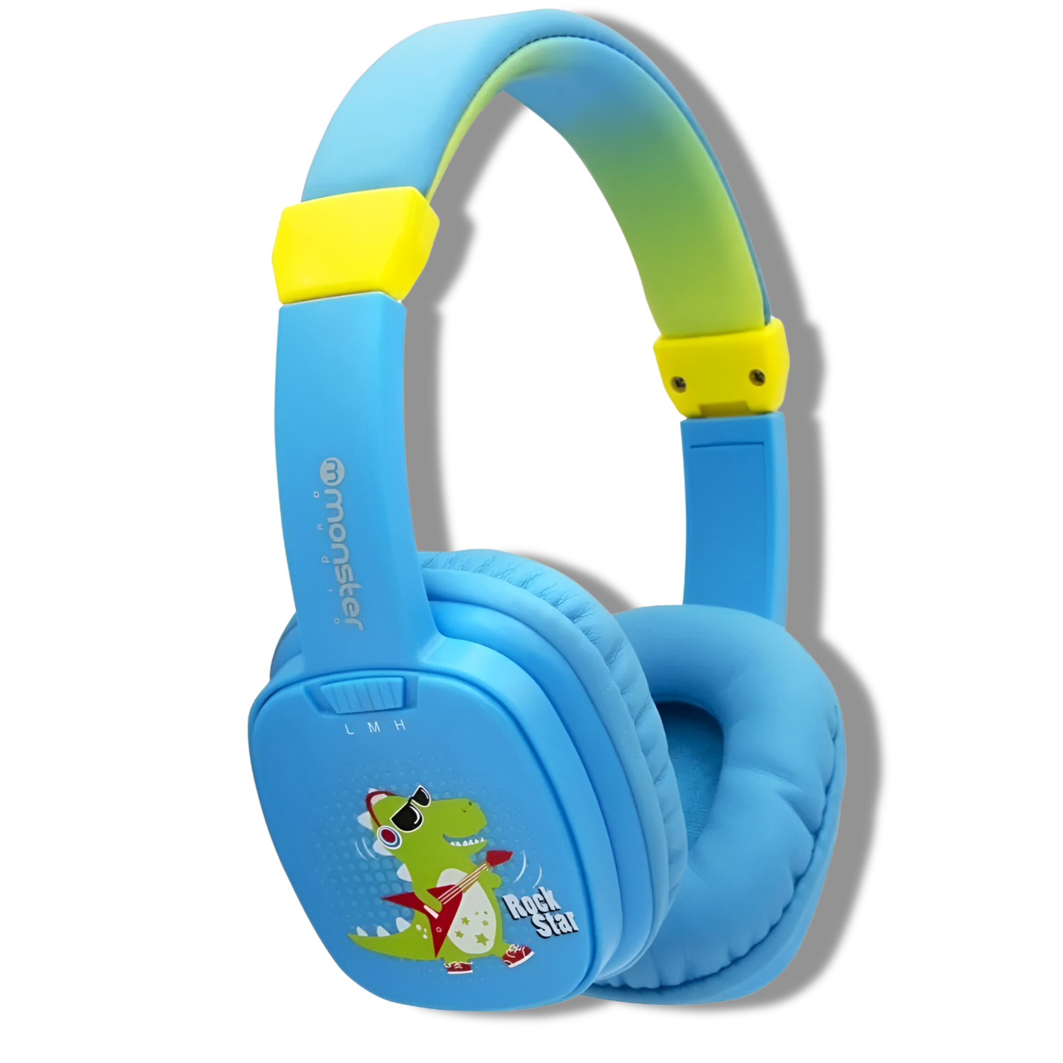 Audifono Dinosaurio para Niños Monster Cool Kids Ck03B Azul