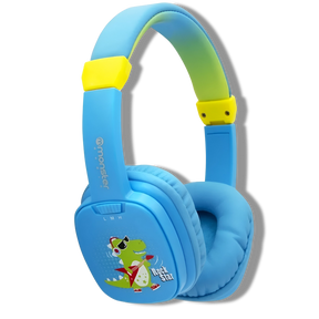 Audifono Dinosaurio para Niños Monster Cool Kids Ck03B Azul