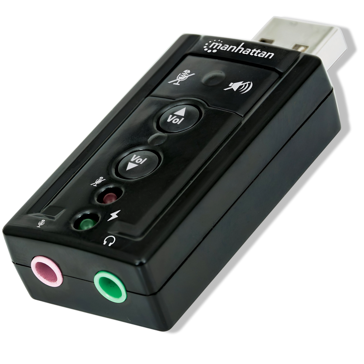 Tarjeta De Sonido Usb Con Audio 7.1 Hd Manhattan 152341