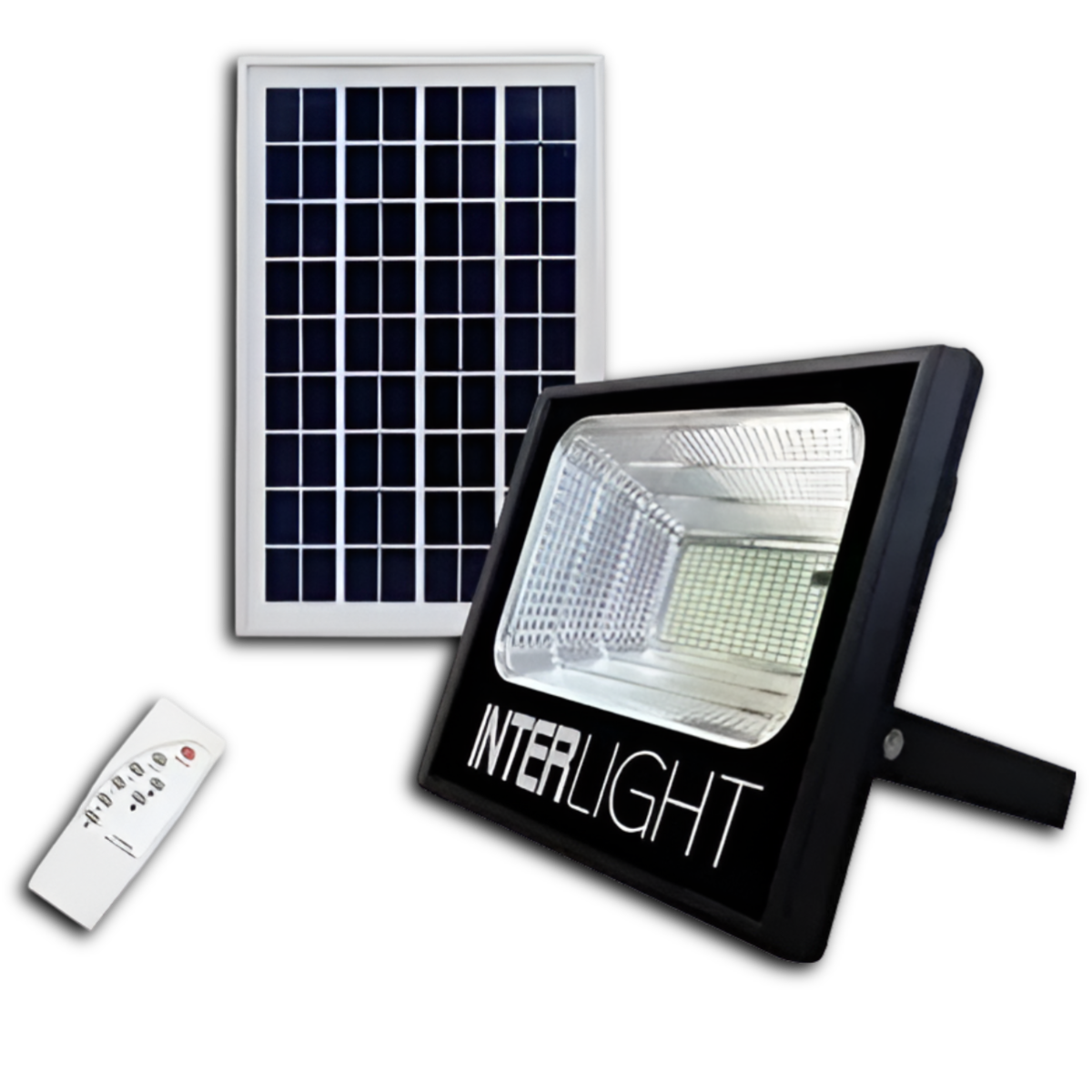 Foco Solar Exterior 40W con Panel Solar HD + Control Remoto