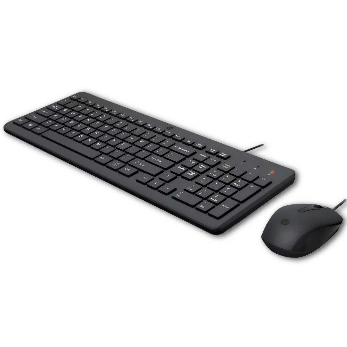 KIT Teclado y Mouse Alámbrico USB HP 150 Black Edition