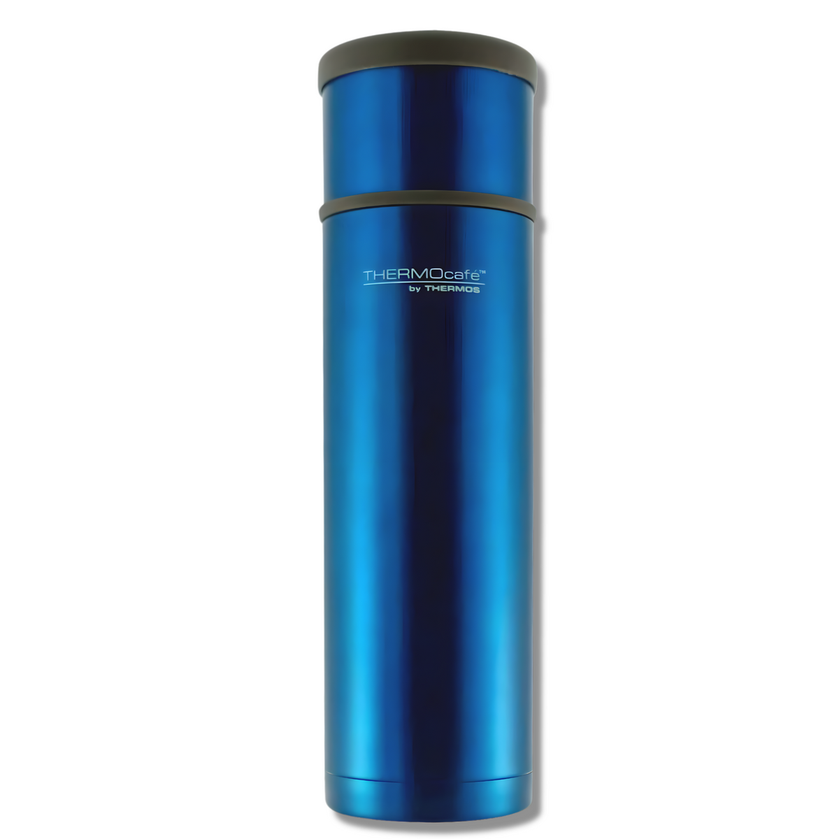 Termo Premium de Acero Inoxidable 0.5L Azul Metalizado 12H/24H