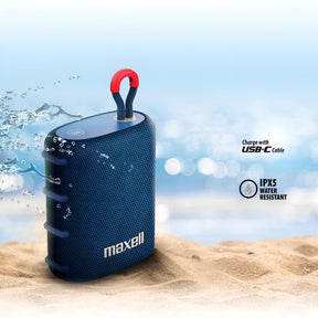 Parlante Portatil Maxell Water Resistant IPX5 Nomad Navy 5W