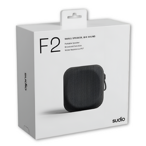 Parlante Portatil Sudio F2 BT Black Water Resistant 20W RMS