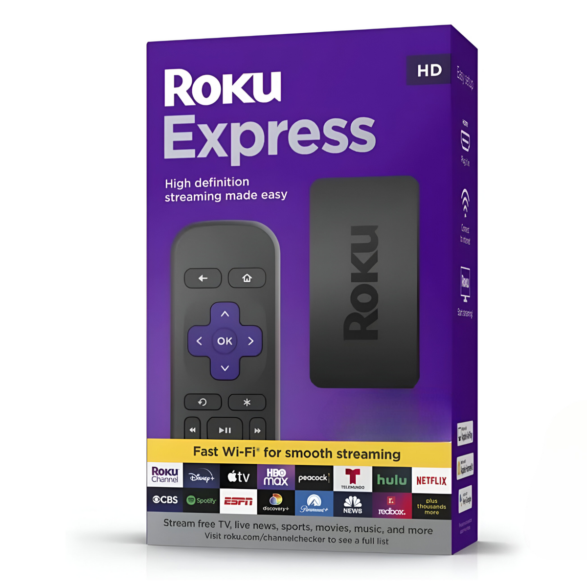 Roku TV Express FHD Streaming 1080p 60HZ Dual WIFI 2G & 5G