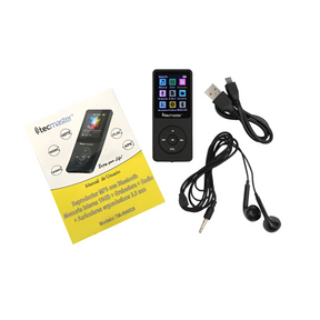 Reproductor MP3 16GB Bluetooth 5.0 Tecmaster TM-300523 Negro