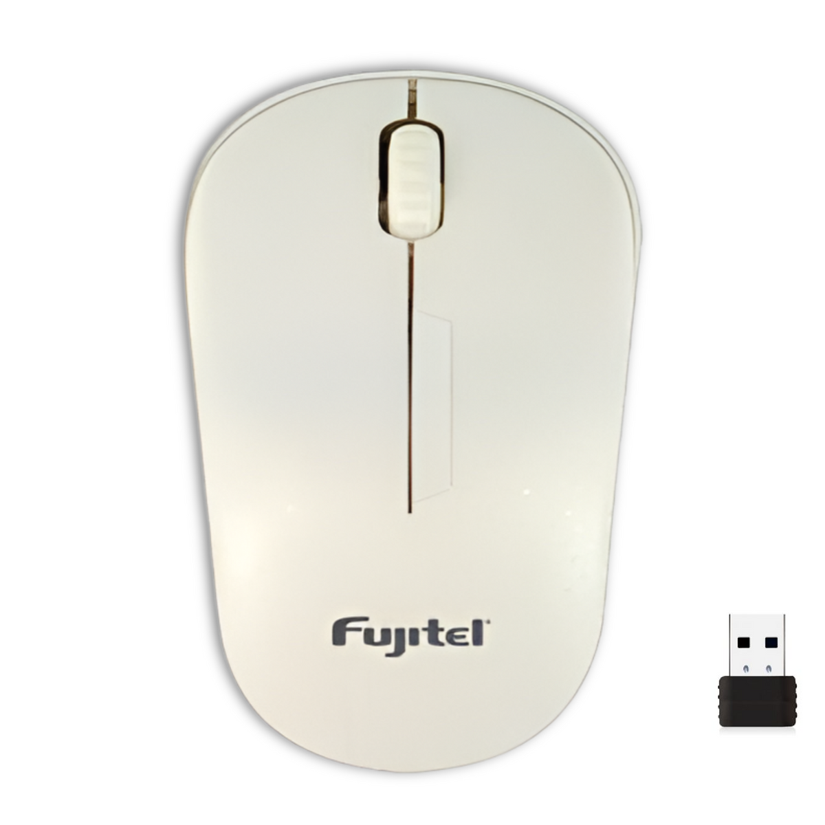 Mouse Inalámbrico Ultra Silencioso 1200DPI Fujitel Blanco