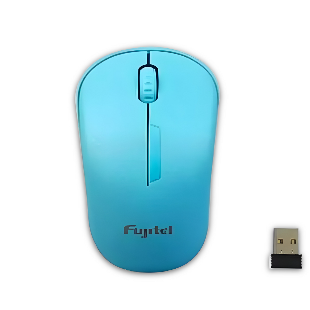 Mouse Inalámbrico Ultra Silencioso 1200DPI Fujitel Celeste