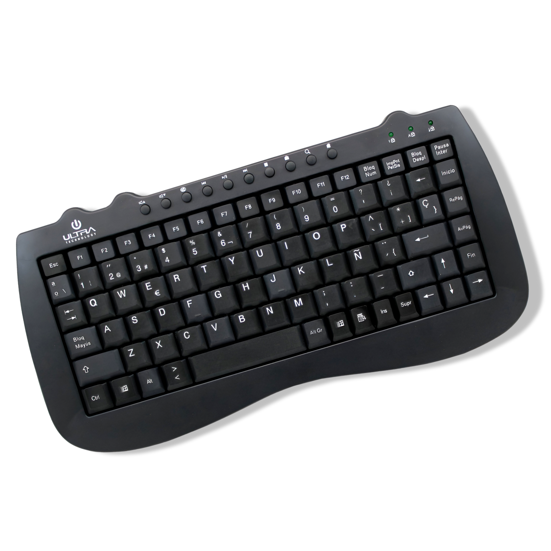 Mini Teclado USB Multimedia Ultra Compacto  K115U