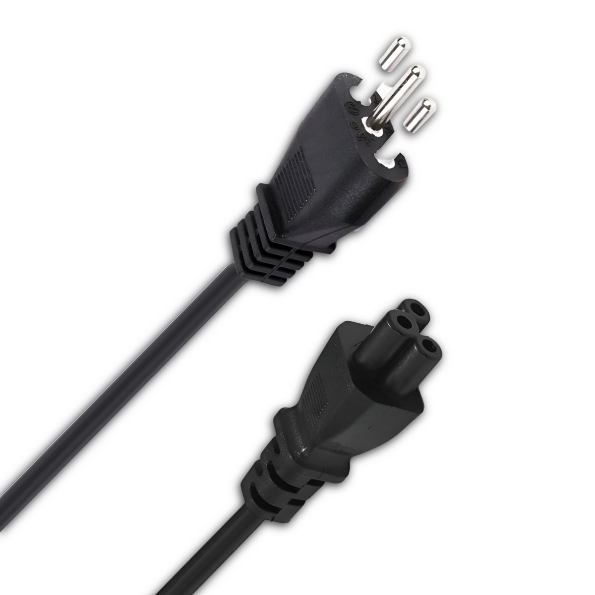 Cable de Poder Tipo Trébol 1.8 MT Reforzado 220V / 3 PIN