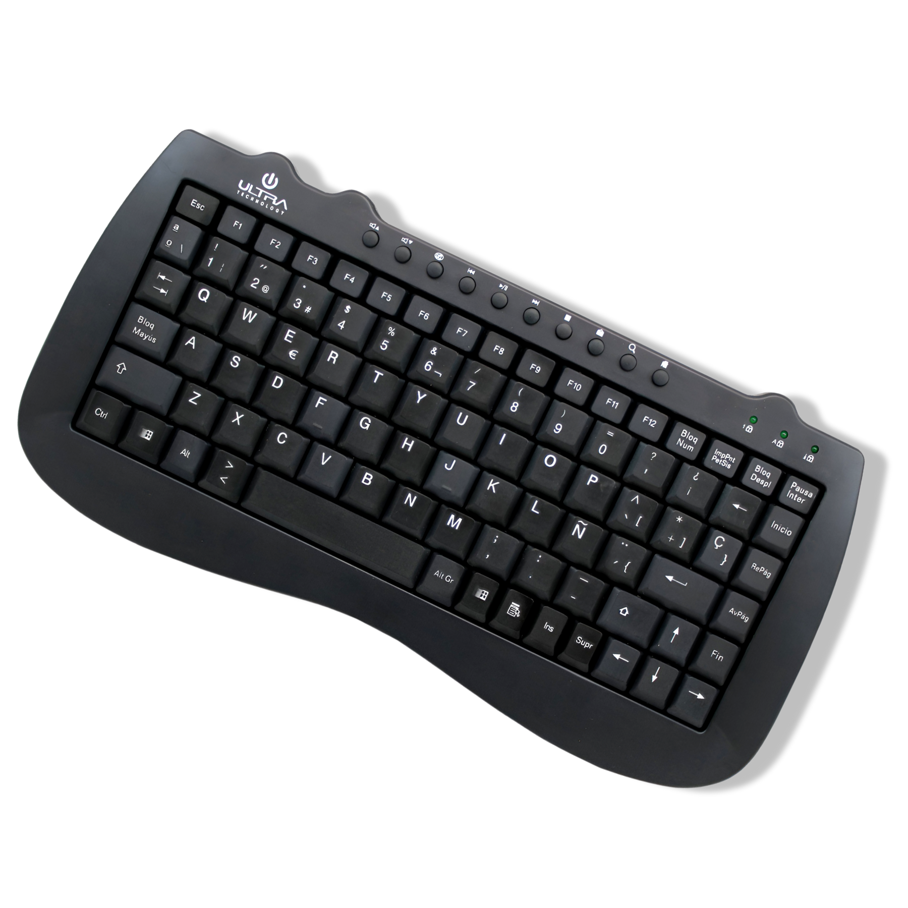 Mini Teclado USB Multimedia Ultra Compacto  K115U