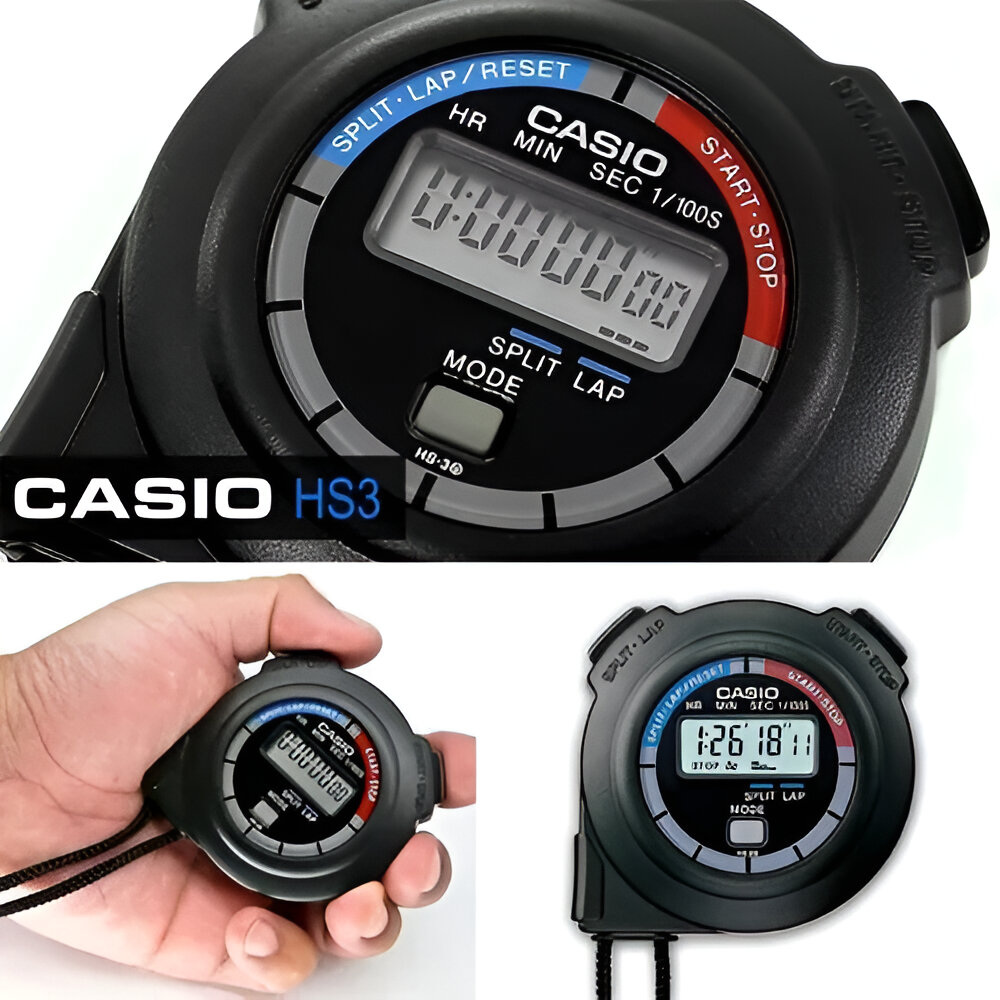 Cronometro Deportivo Profesional Casio HS-3V-1BRDT