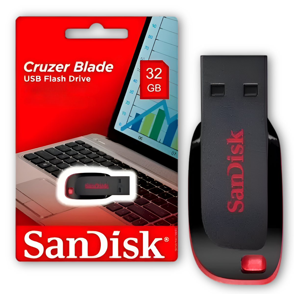 Pendrive Sandisk 32 GB Cruzer Blade USB 2.0 Flash Drive Z50