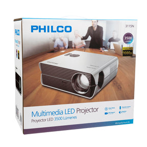 Proyector Full HD 1920*1080p 3500 Lumenes LED con HDMI / USB