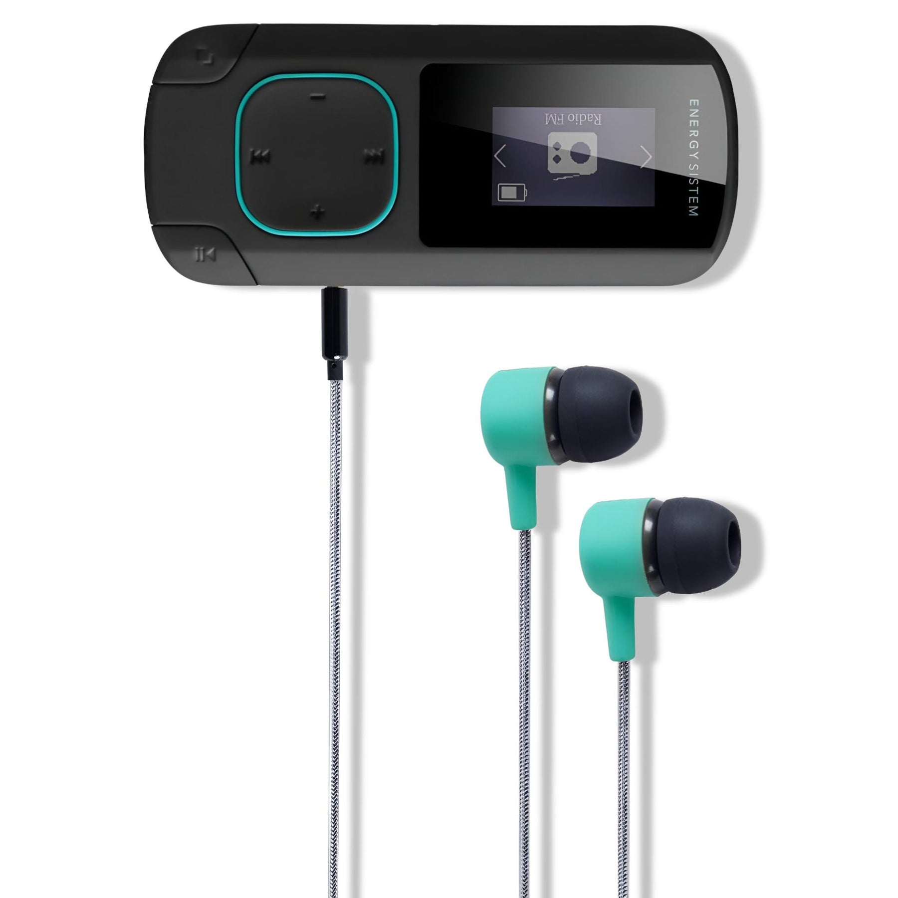  Reproductor MP3 Bluetooth con auriculares, clip